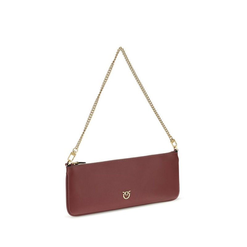 Bordeaux calf leather bos taurus shoulder bag-null