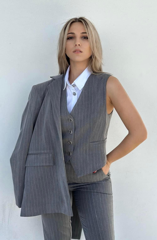Suit vest stripes-null