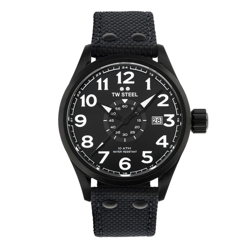 Black fabric sport watch-null