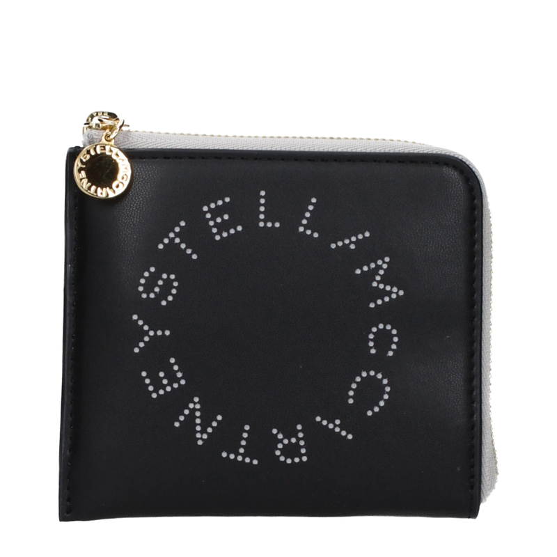 Black leather wallet-null