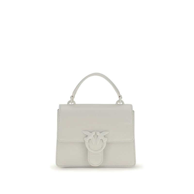 White goatskin handbag-null