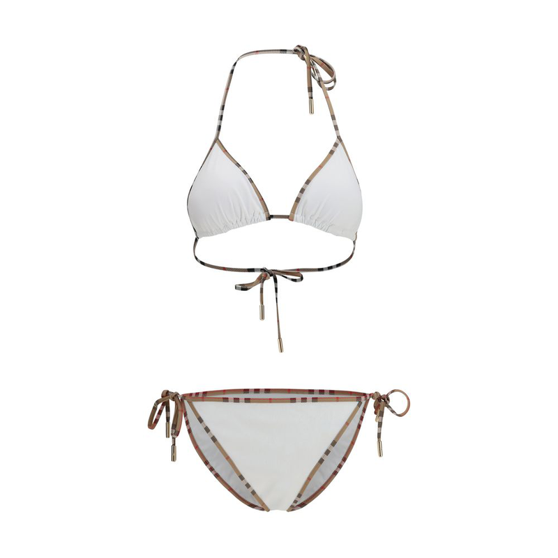 White polyamide bikini-null