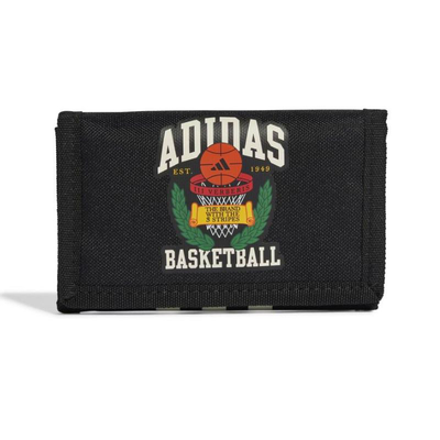 Adidas hoops wallet jd6650, Black, medium
