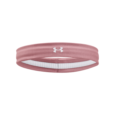 Ua play up headband, Pink Elixir/white, medium