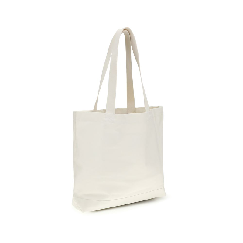 Beige cotton handbag-null