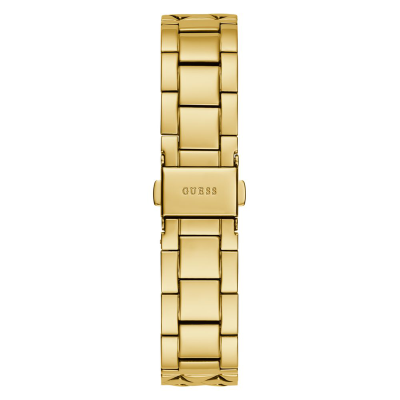 Gold stainless steel dress watch-null