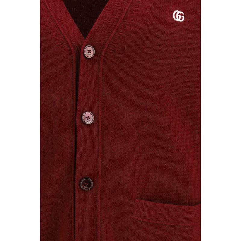Bordeaux wool cardigan-null