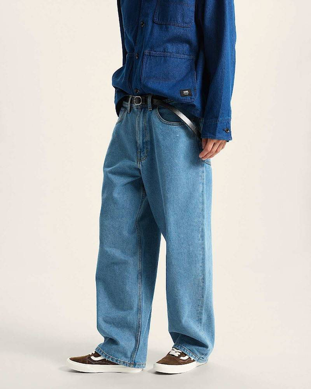 Check-5 baggy denim pant-null