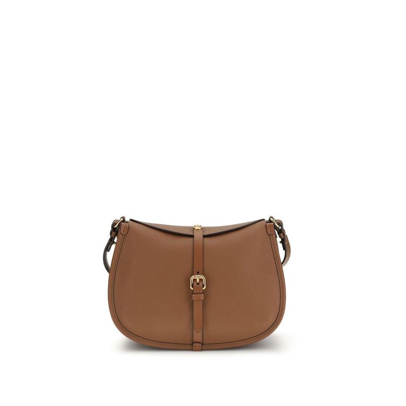 Brown calf leather bos taurus shoulder bag-null