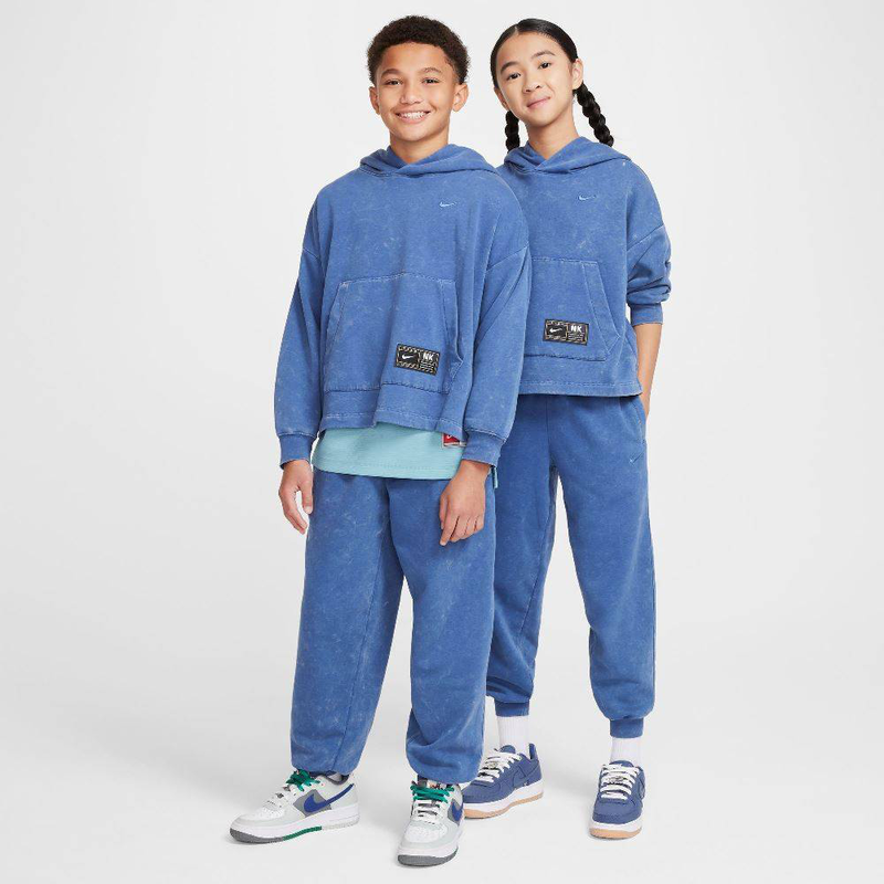 Nike sportswear kids fleece wash pant image number null