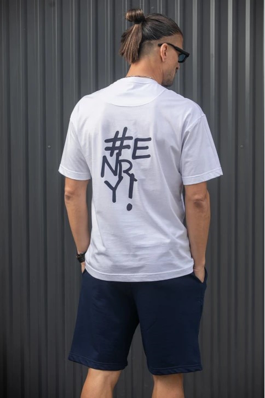 Henry over #enry signature print tee-null