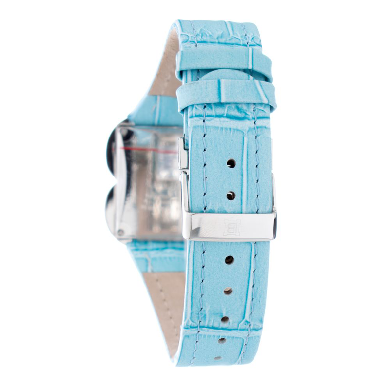 Blue stainless steel dress watch-null