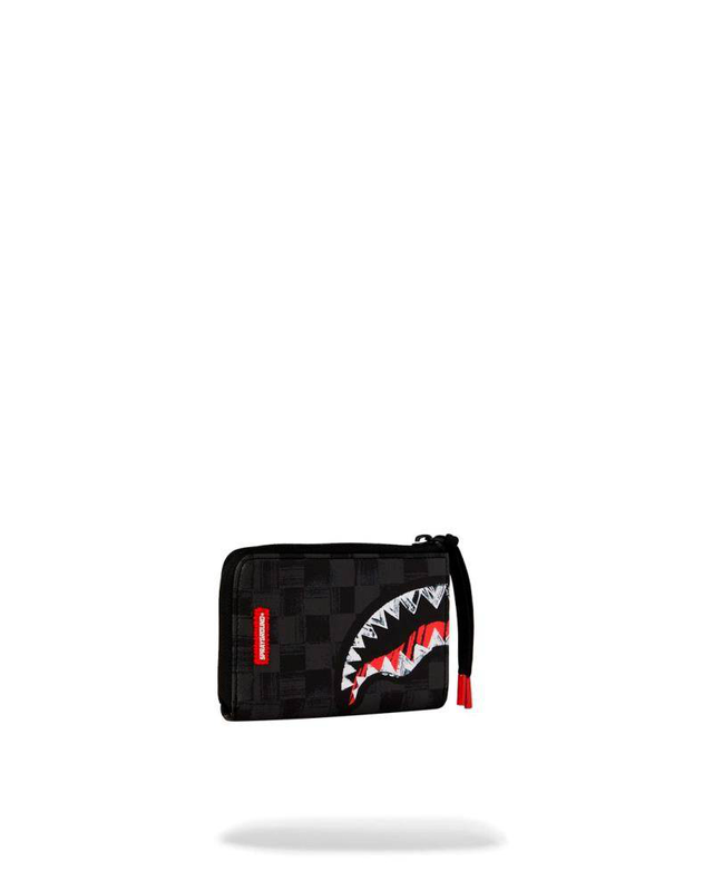 Sprayground scribble shark wallet-null