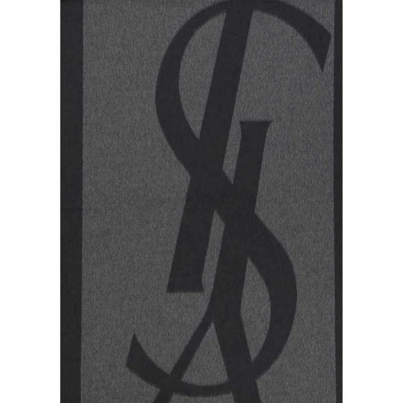 Gray silk scarf-null