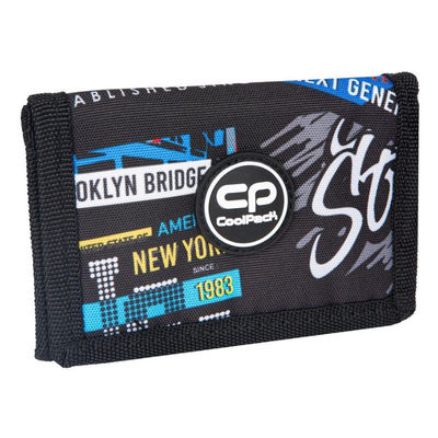 Coolpack slim wallet big city cpf056673, Black, medium