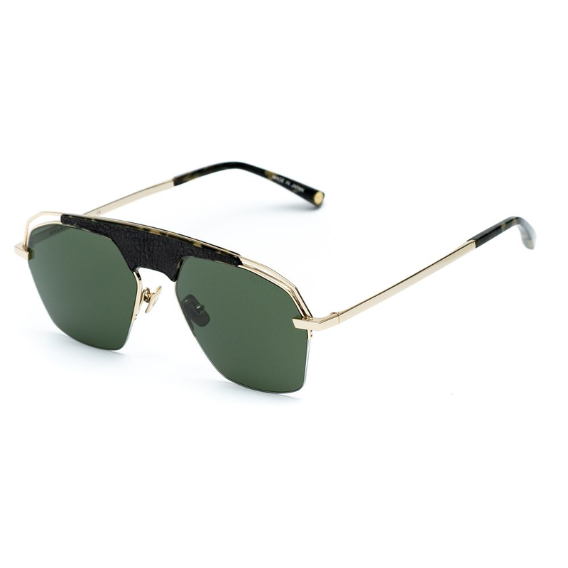 Gold titanium sunglasses-null