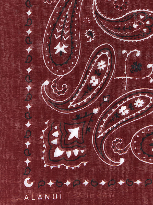 Bordeaux cotton scarf-null