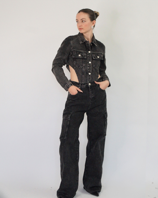 Glamorous bodysuit stonewash ac4068-null