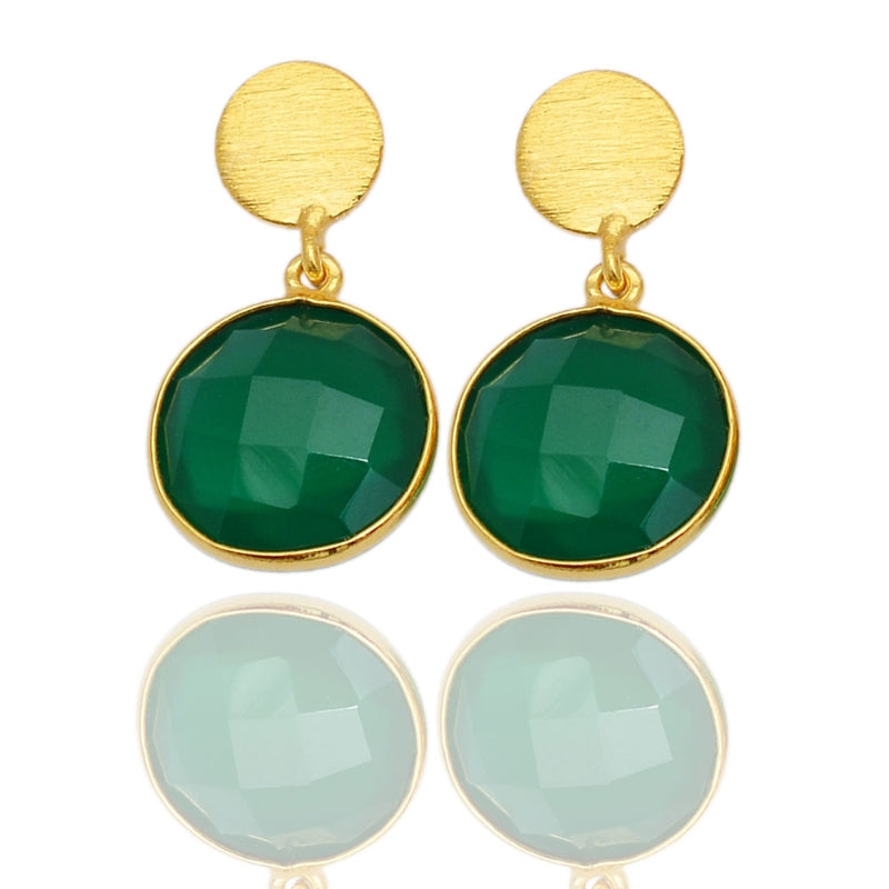 Mineral stone earrings-null
