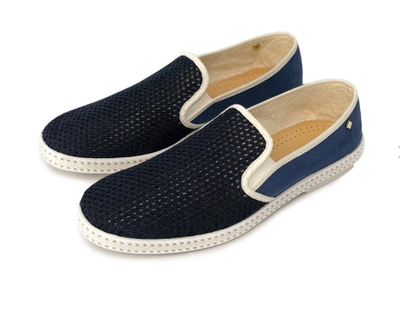 Rivieras espadrilles classic match navy blue, Blue, medium