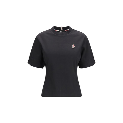 Black cotton t-shirt, Black, medium