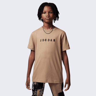 Wordmark t shirt, Beige, medium