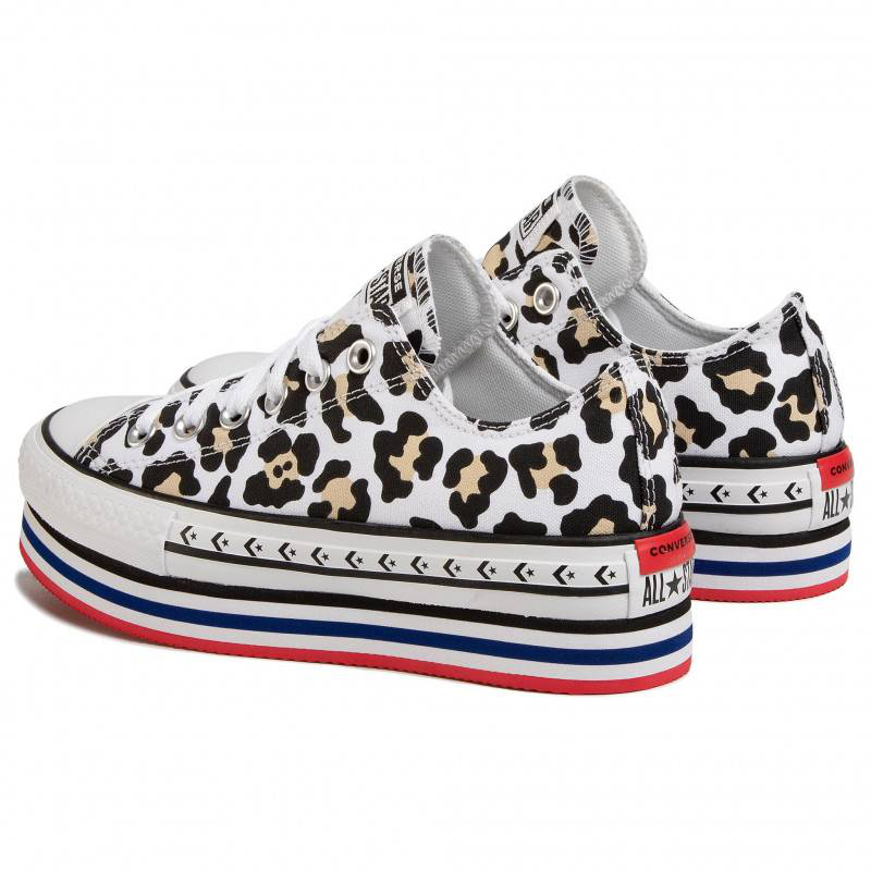 Chuck taylor all star leopard print platform-null