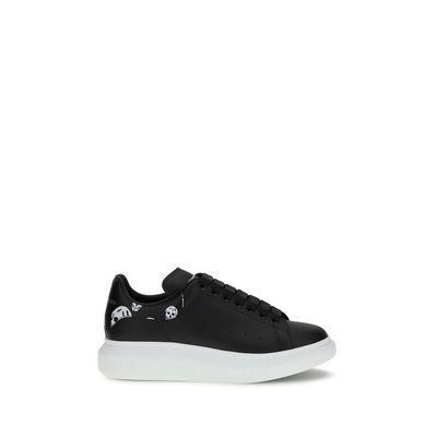 Black calf leather bos taurus chunky sneakers, Black, medium