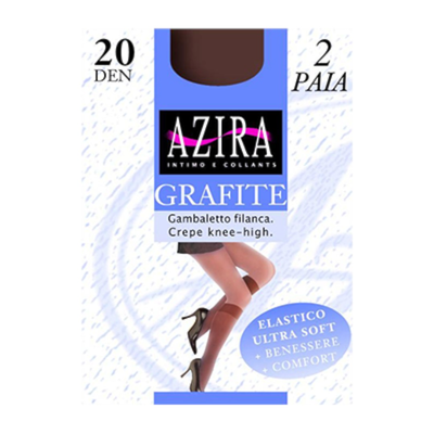 Knee-high 2pcs #kl7423, Black, medium