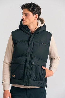 Padded vest - funky buddha, Black, medium