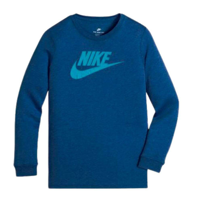 Boys future overdye long sleeve t-shirt, Light Blue, medium