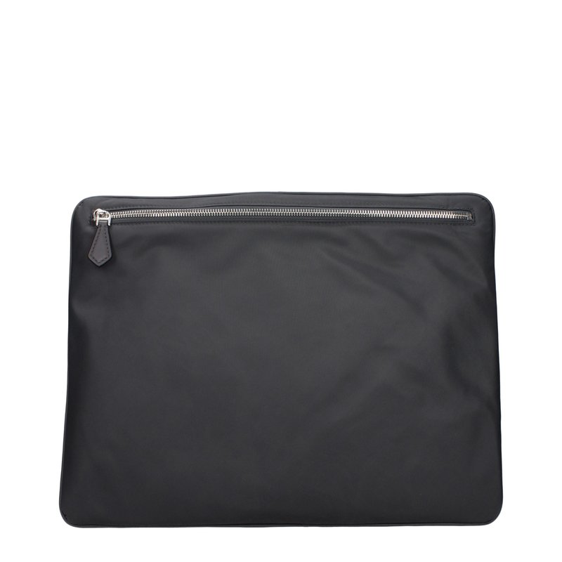 Gray fabric clutch bag-null