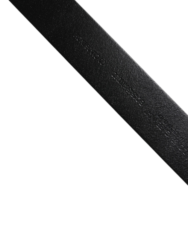 Brown calf leather classic metal buckle belt-null