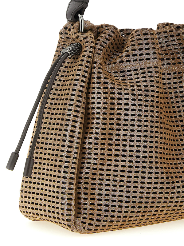 Brown calfskin handbag-null