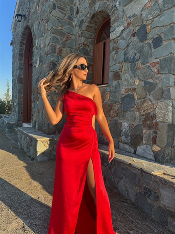 Maxi dress one shoulder-null