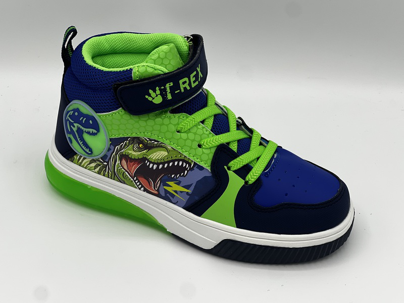 Athletic high-top boots with dinosaur graphic ds8020183s-null