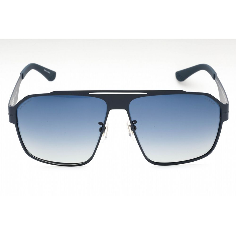 Blue metal sunglasses-null
