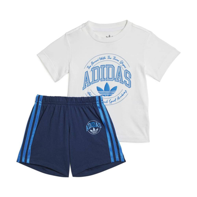 Adidas short tee set, White, medium
