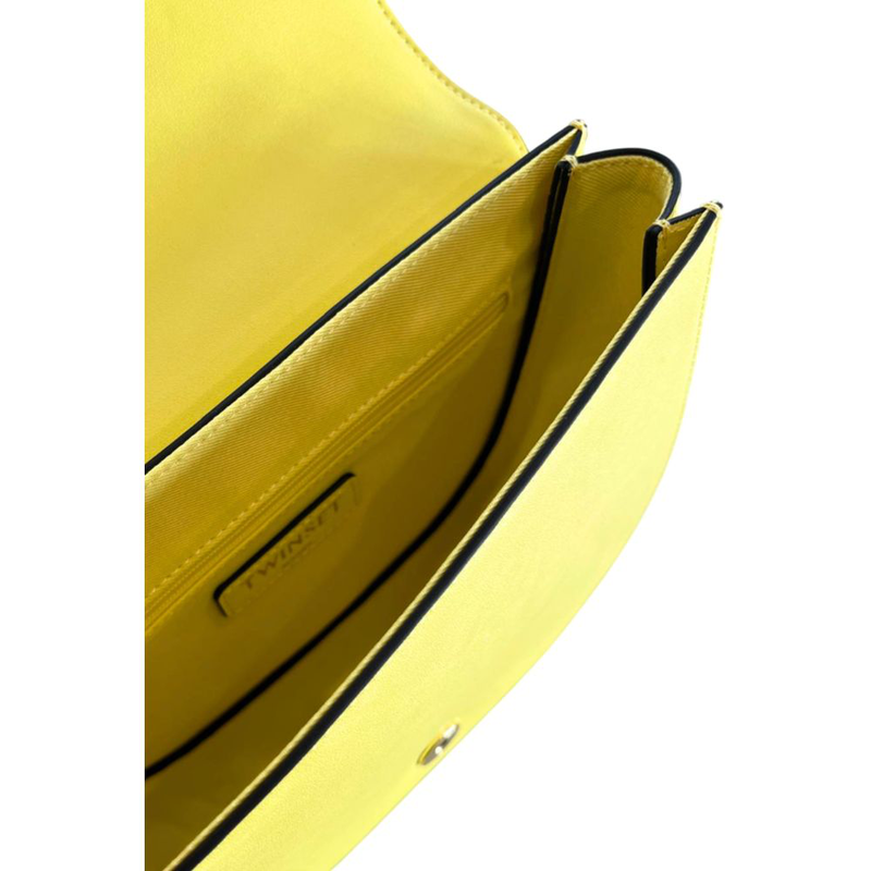 Yellow pu women crossbody bag-null