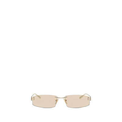 Beige metal sunglasses, Beige, medium