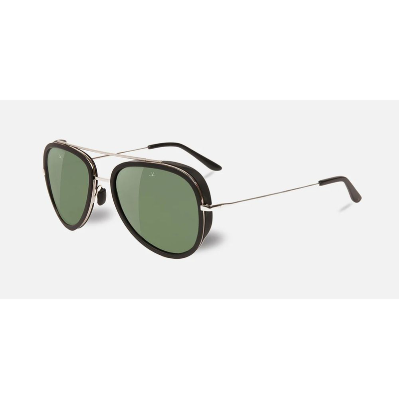 Black stainless steel sunglasses-null