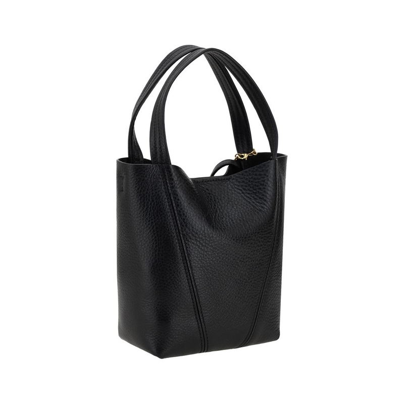 Black calf leather bos taurus shoulder bag-null