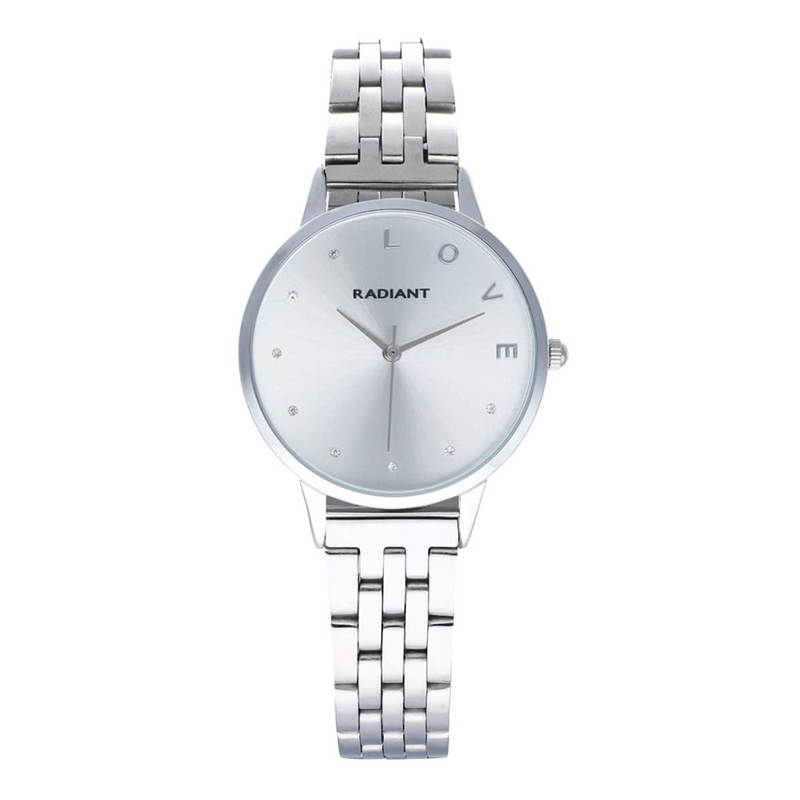Gray stainless steel dress watch-null