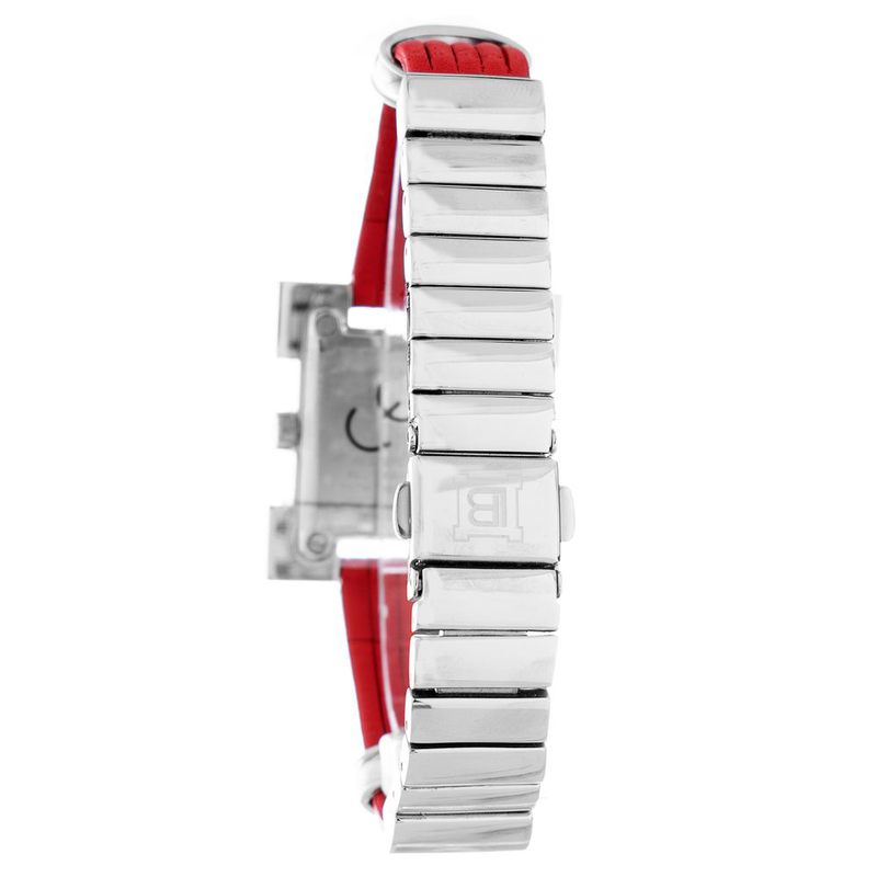 Multicolor leather lining dress watch-null