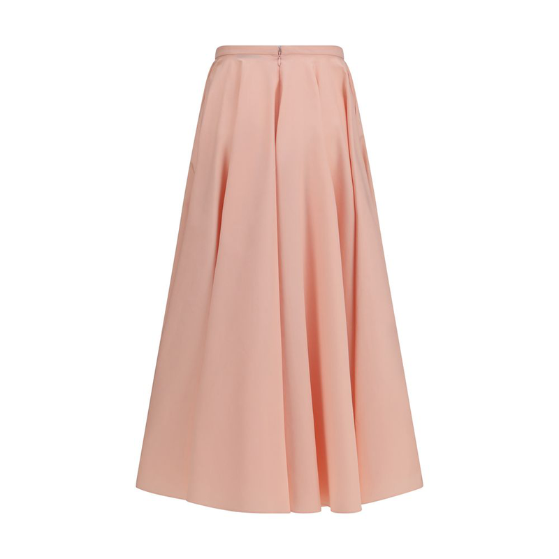 Multicolor cotton long skirt-null
