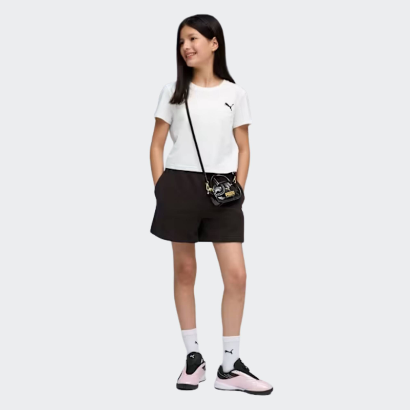 Essential  logo high waist shorts girls-null