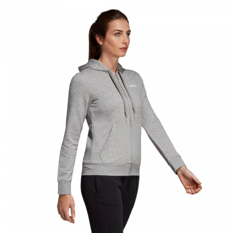Women essentials plain full zip hoodie-null