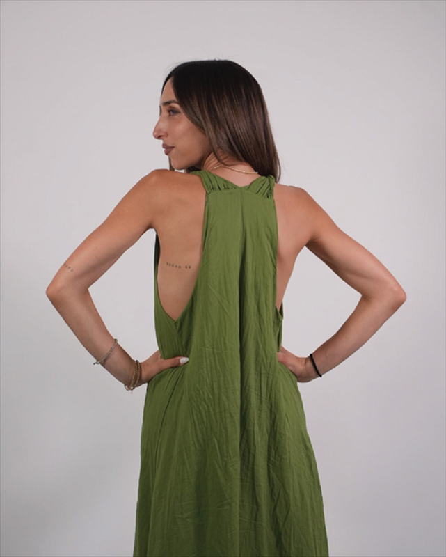 Long linen dress 25406-null