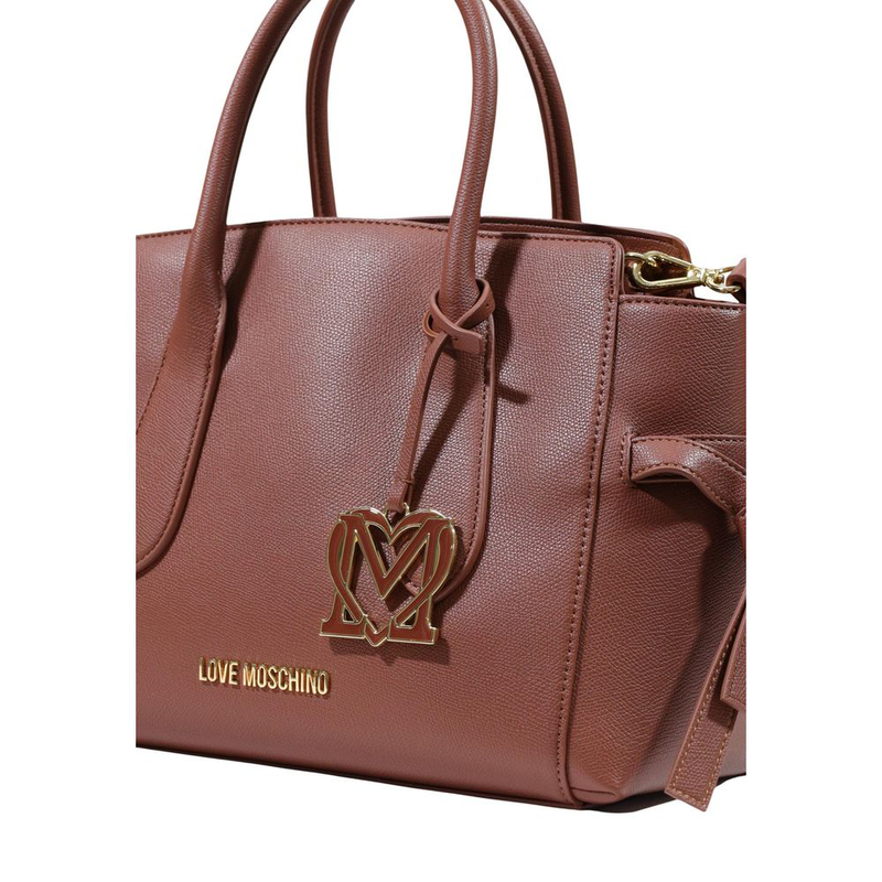 Brown polyethylene handbag-null