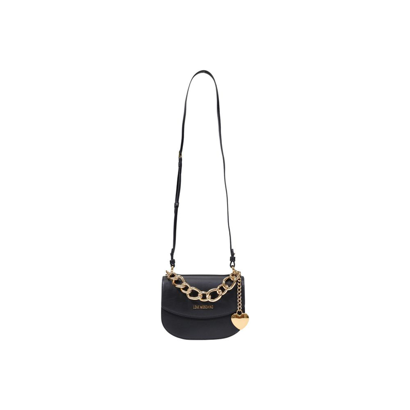 Black polyester handbag-null